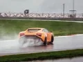 We're driving around Moscow Raceway in the Lamborghini Aventador and Gallardo coupes