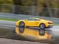 We're driving around Moscow Raceway in the Lamborghini Aventador and Gallardo coupes