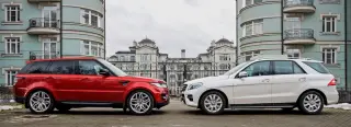 Лишаємо Mercedes ML задоволення зжерти Range Rover Sport