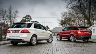 Лишаємо Mercedes ML задоволення зжерти Range Rover Sport