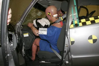 Frontal impact driver