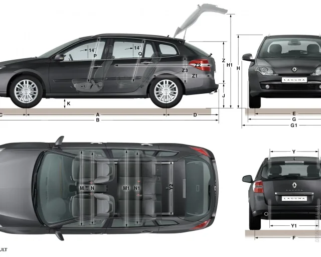 Renault Laguna III Estate універсал — 3