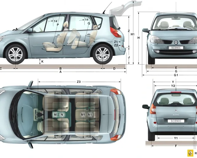 Renault Scenic II (Рено Сценик) минивэн — 15