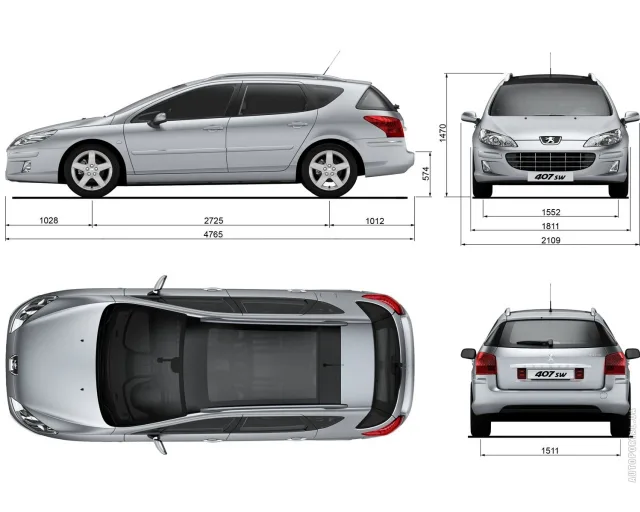 Peugeot 407 SW (Пежо 407) универсал — 7