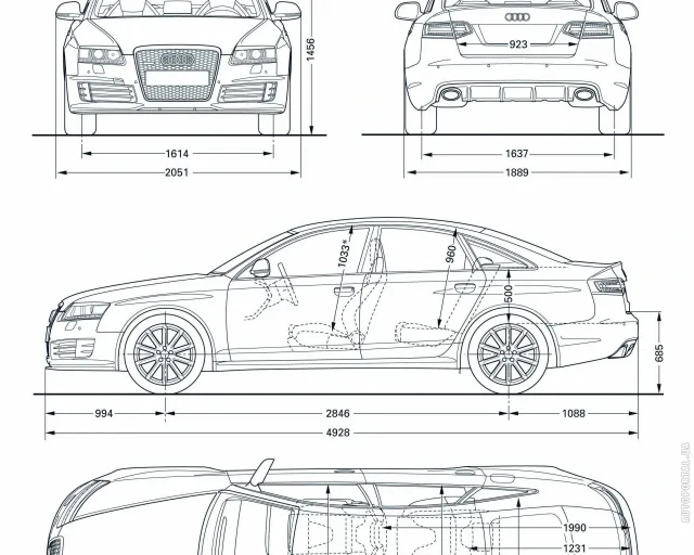 Audi RS6 2009 sedan — 7