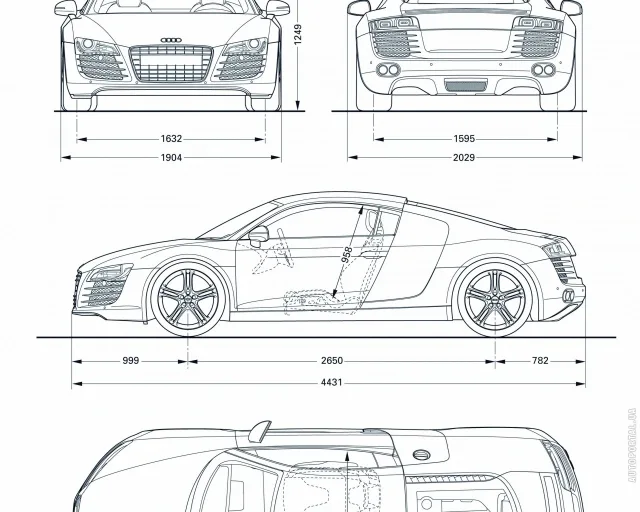Audi R8 2007 sports car — 21