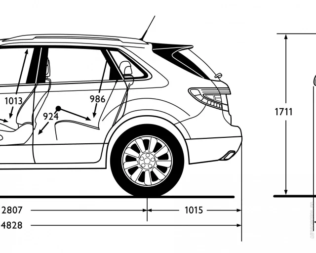 Saab 9-4X кросовер — 3