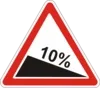 Steep descent