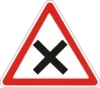 Intersection of equivalent roads