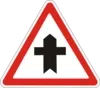Intersection with a secondary road