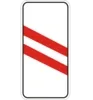 Approach to a railway crossing