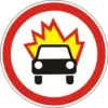 Movement of vehicles transporting explosives prohibited