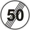 End of maximum speed limit