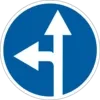 Move straight or to the left