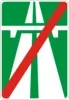 End of motorway