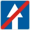 End of one-way road