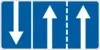 Direction of travel along lanes