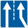 Adjacency of additional traffic lane from the right side