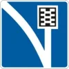 Traffic lane for emergency stop