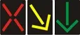 Reversible traffic light with additional section