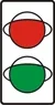 Traffic light for regulating traffic on the premises of enterprises and organizations, at road narrowings