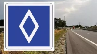 Новий дорожній знак у вигляді ромба на синьому тлі може з'явитися в Україні