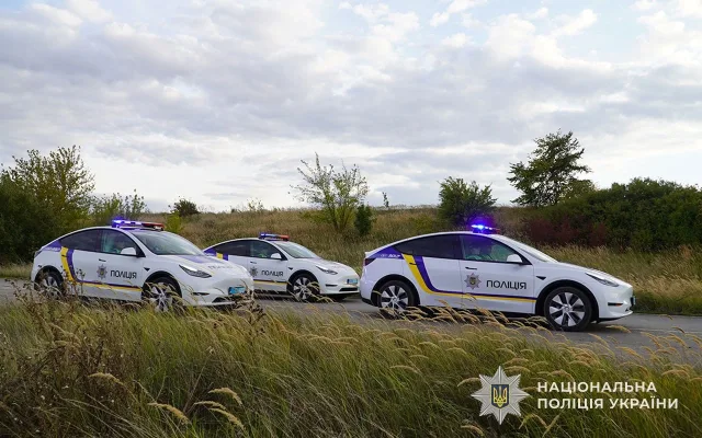 3 Tesla Model Y and minus 65% consumption: what is being changed in the police of Ternopil region